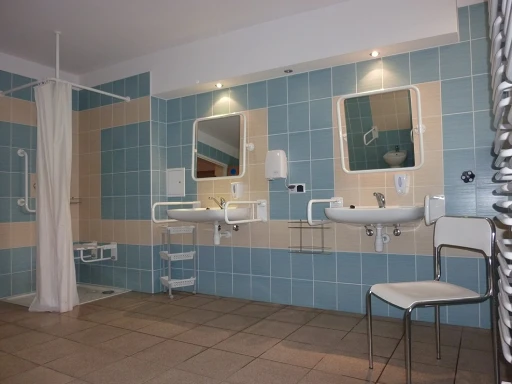 Modernus vonios kambarys hostelyje